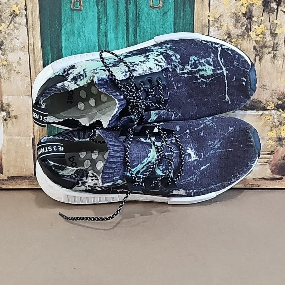 BB7996 Adidas NMD R1 Primeknit Marble Aero Men's Size 8 Sneakers
